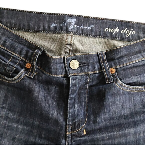 7 FOR ALL MANKIND ~ DOJO JEANS ~ CROP size 27 - Picture 4 of 5